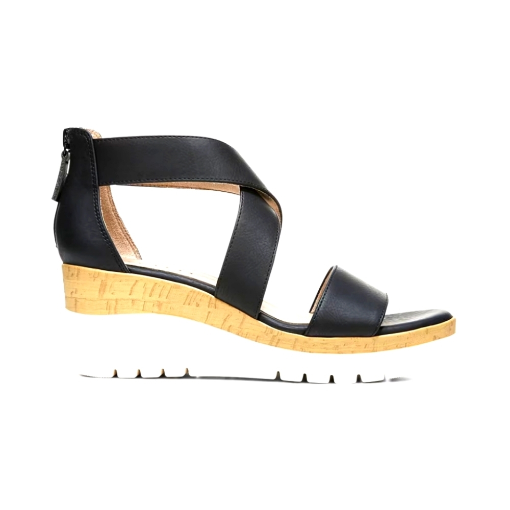 Naturalizer Soul Goodtimes Wedge Sandal Womens 9.5M Black - Picture 7 of 7